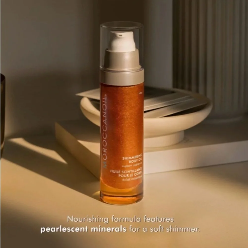 Moroccanoil Shimmering Body Oil - Metallic Copper Brown